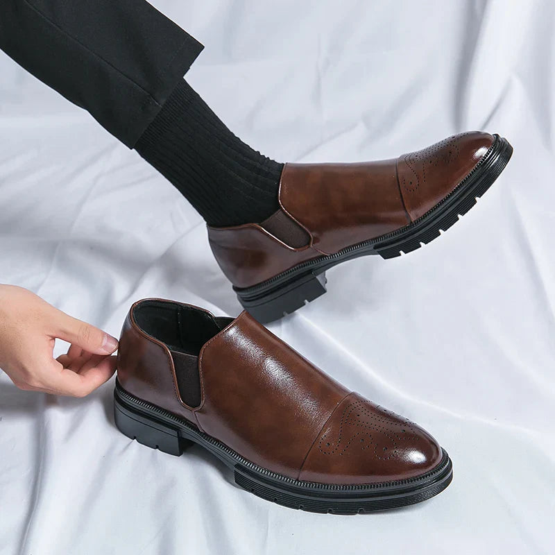 Duke British Pointed Leather Shoes