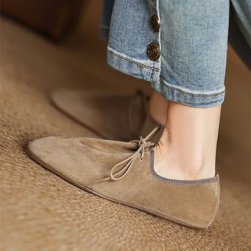 Elara Soft Suede Loafers