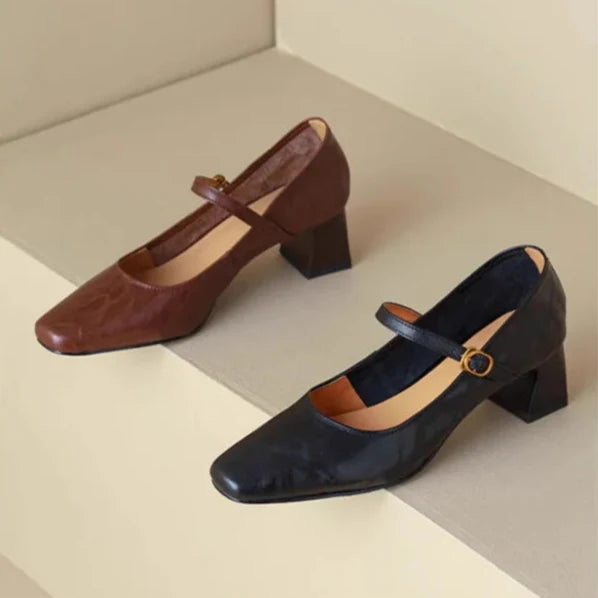 Remina Genuine Leather High Heels