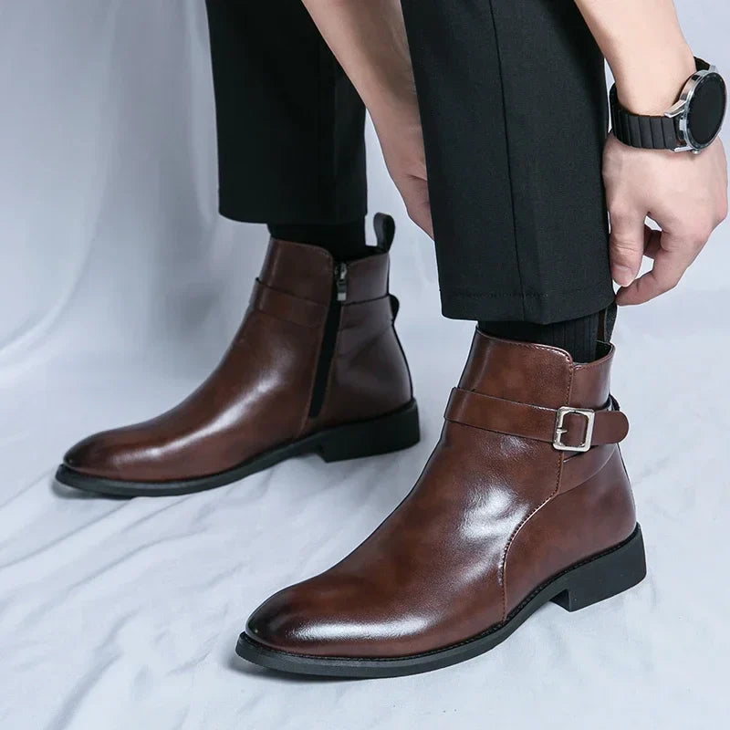 Miles Leather Ankle Boots
