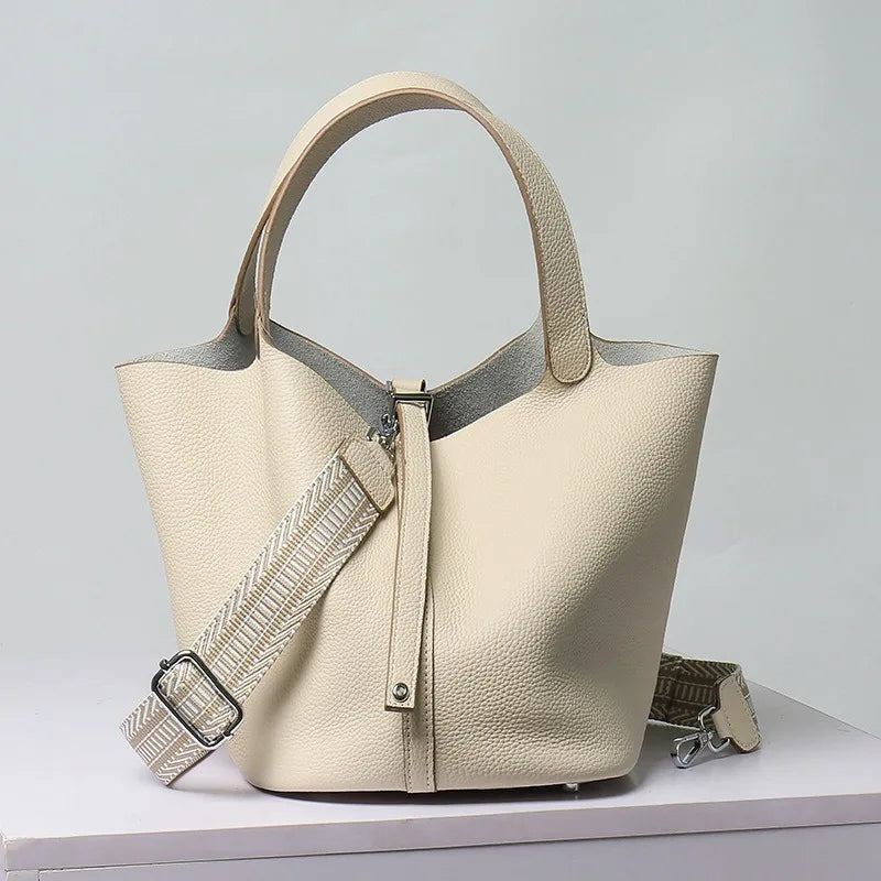 Elora Genuine Leather Tote Bag