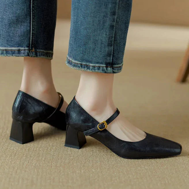 Remina Genuine Leather High Heels