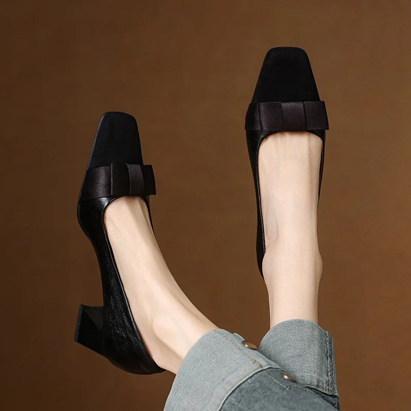 Blair Chunky Heeled Pumps