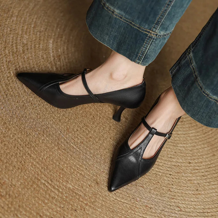 Lorena Genuine Leather High Heels