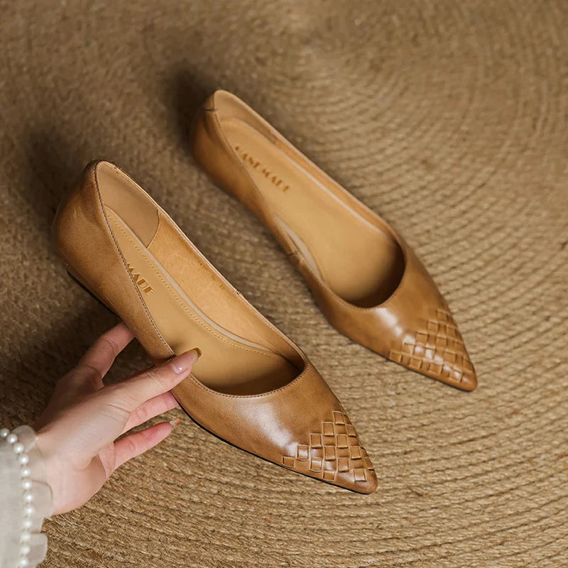 Zelith Genuine Leather Heels