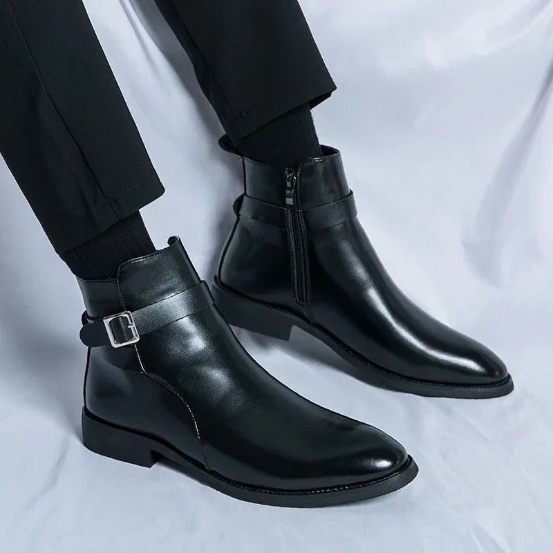 Miles Leather Ankle Boots