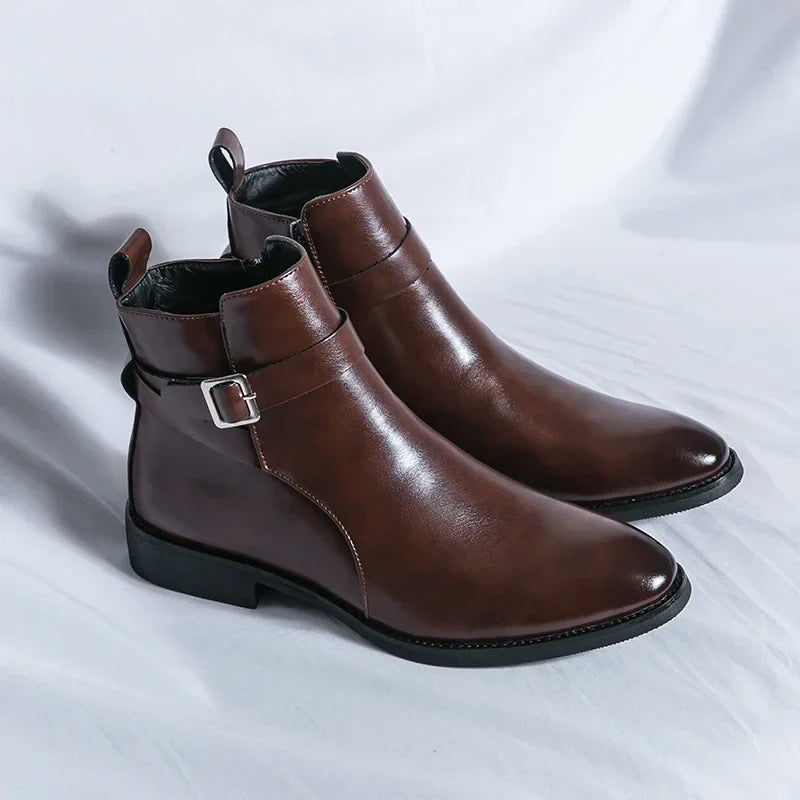 Miles Leather Ankle Boots