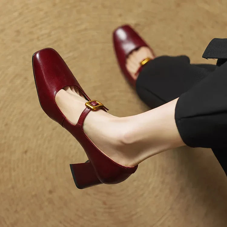 Luisa Authentic Leather High Heels