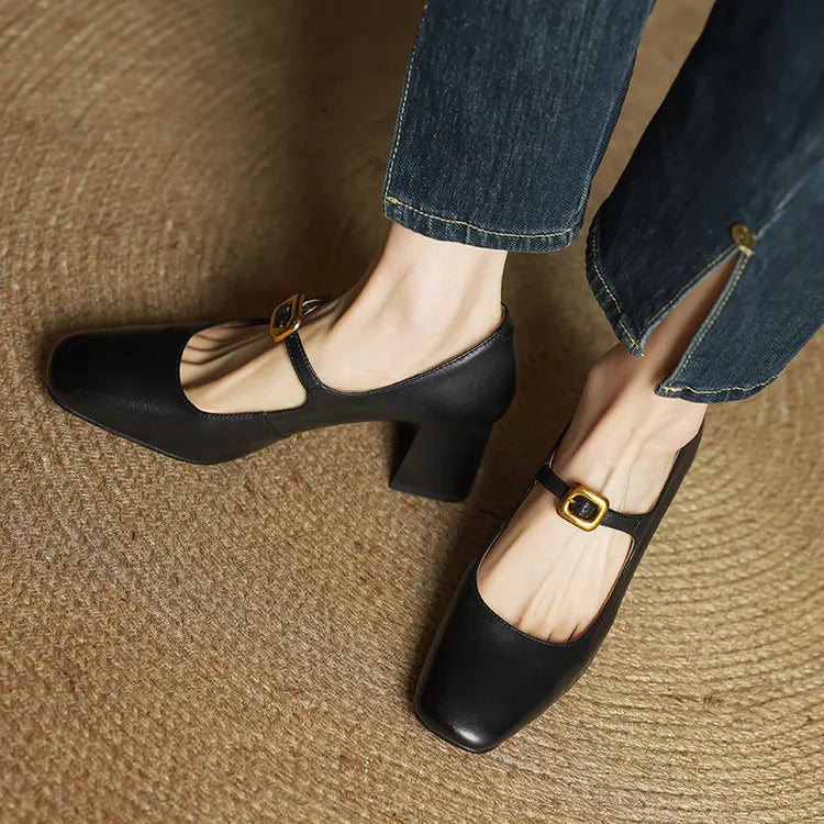 Luisa Authentic Leather High Heels