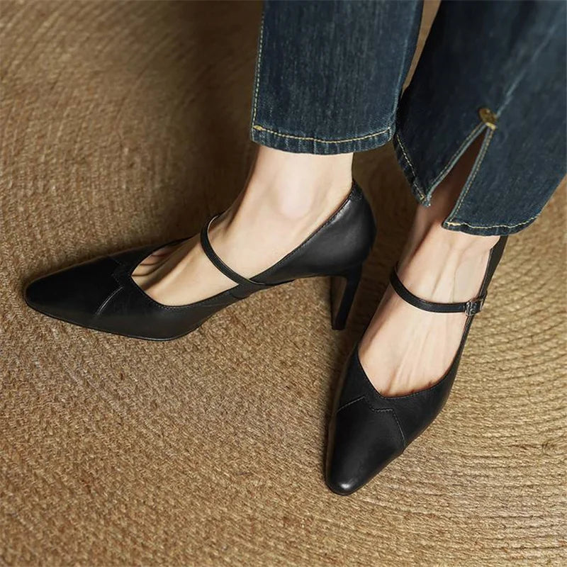 Emily Authentic Leather High Heels