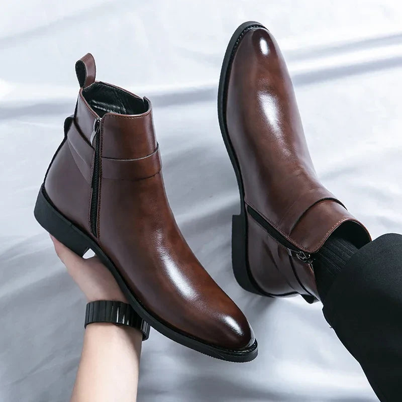 Miles Leather Ankle Boots
