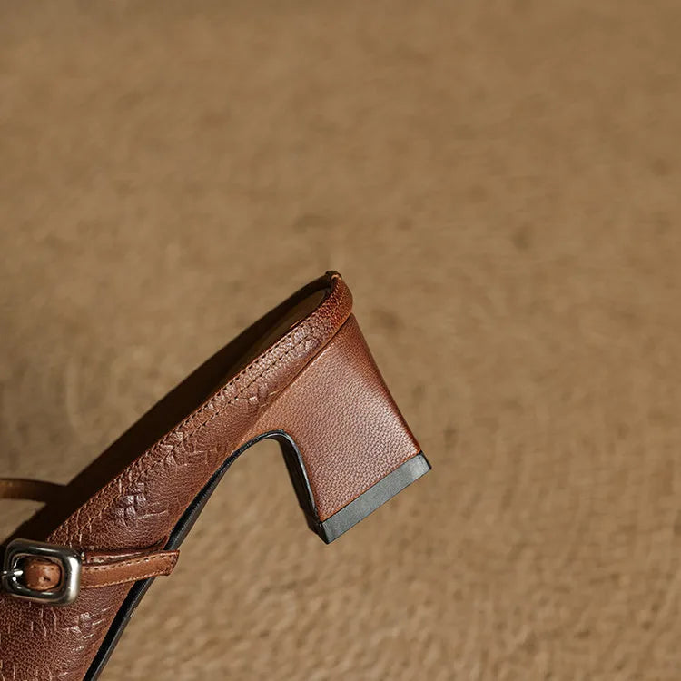 Authentic Leather Mules by Berla