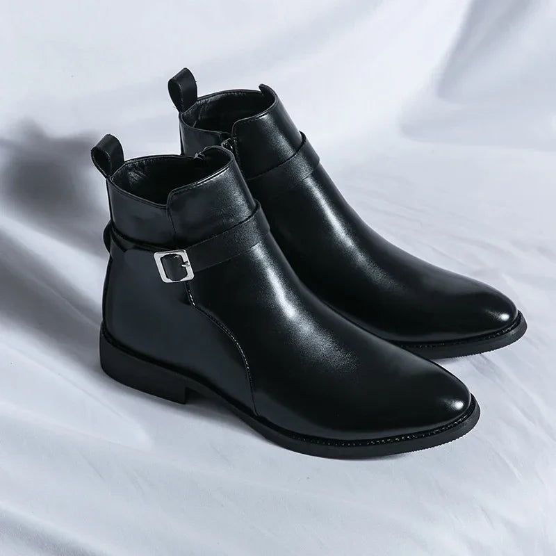 Miles Leather Ankle Boots