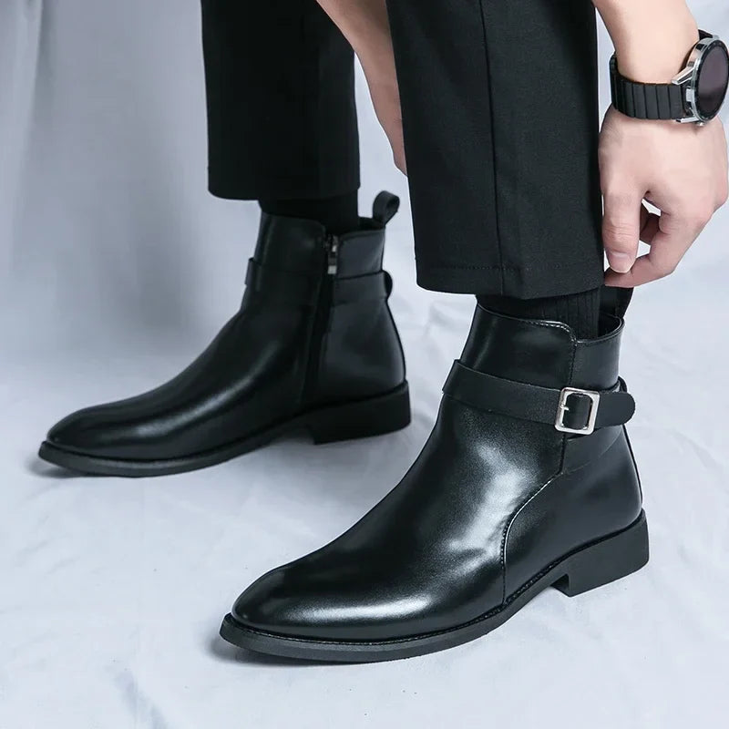 Miles Leather Ankle Boots