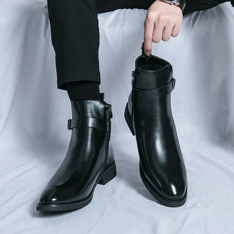 Miles Leather Ankle Boots