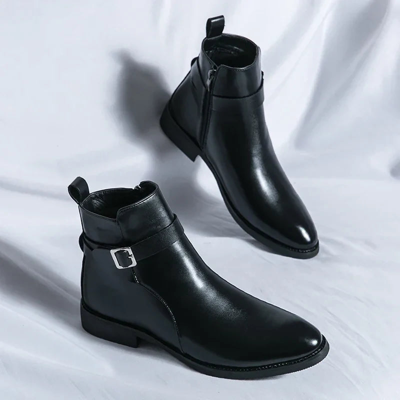 Miles Leather Ankle Boots