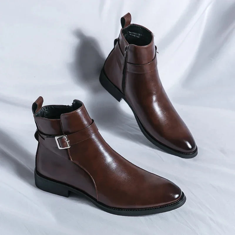 Miles Leather Ankle Boots