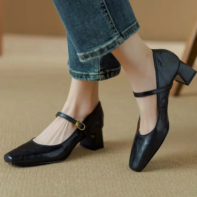 Remina Genuine Leather High Heels