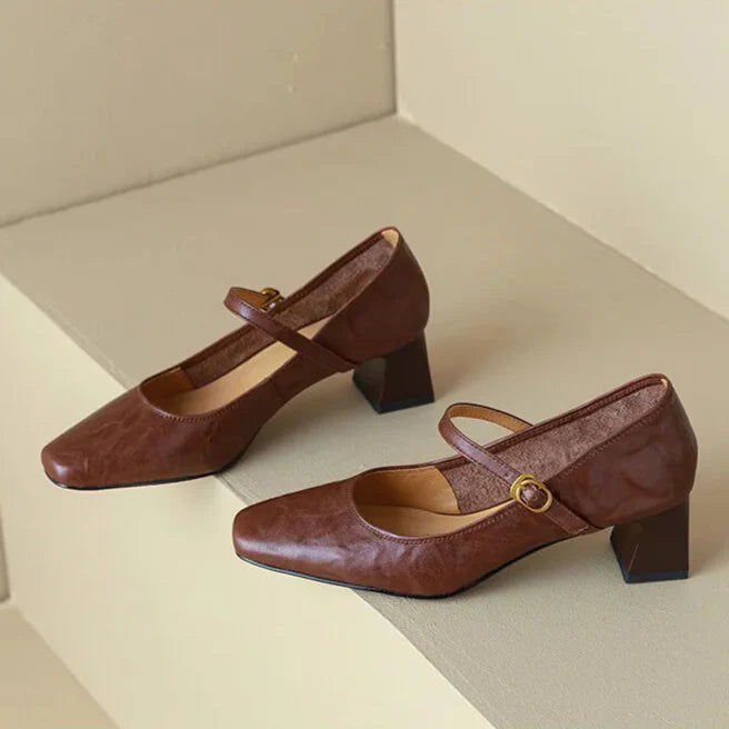 Remina Genuine Leather High Heels