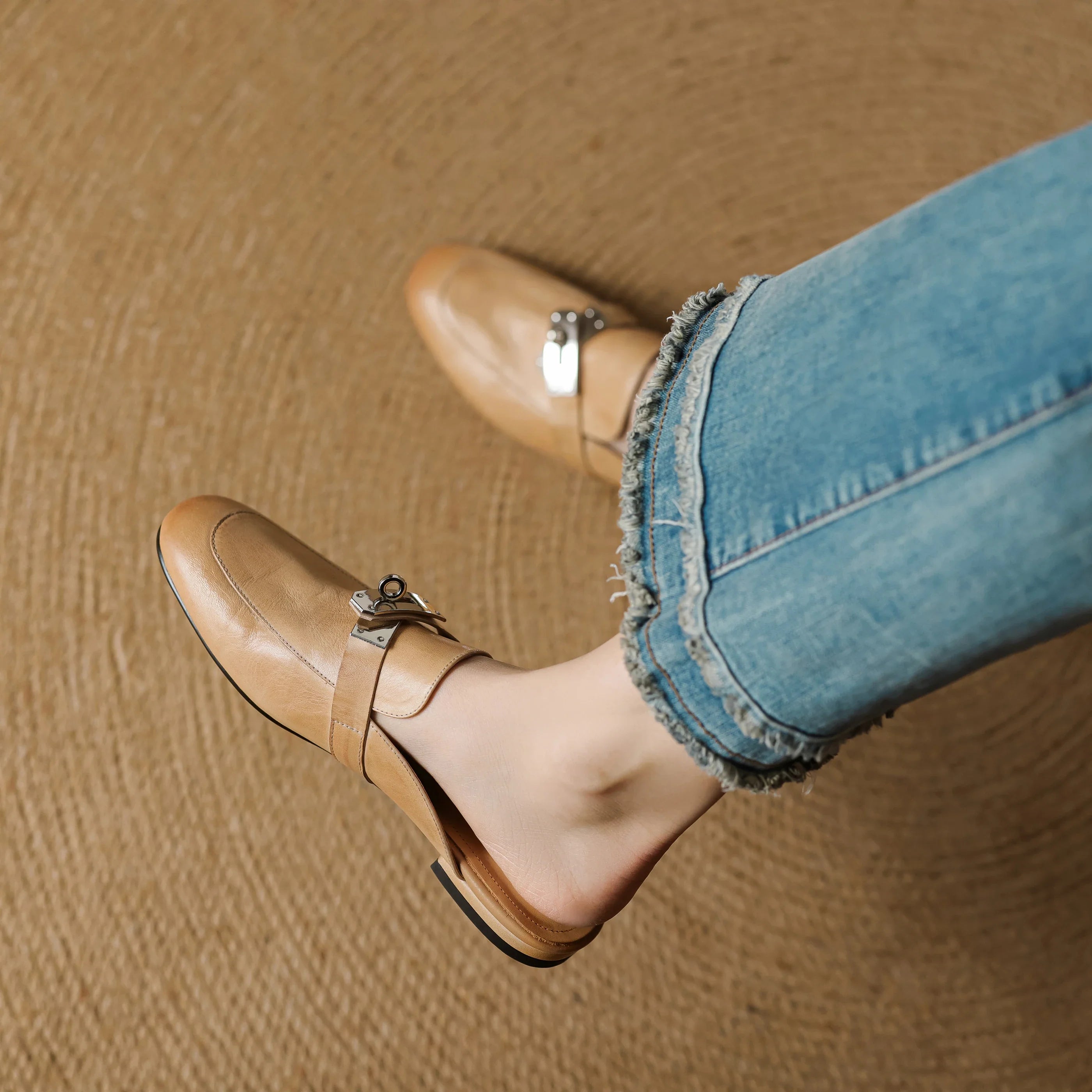 Paloma Genuine Leather Mules