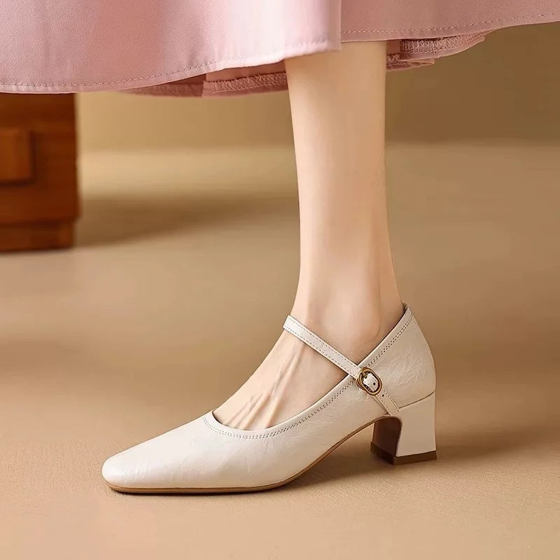 Remina Genuine Leather High Heels