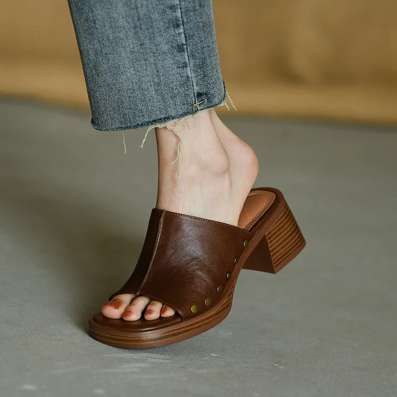 Venita Genuine Leather Sandals