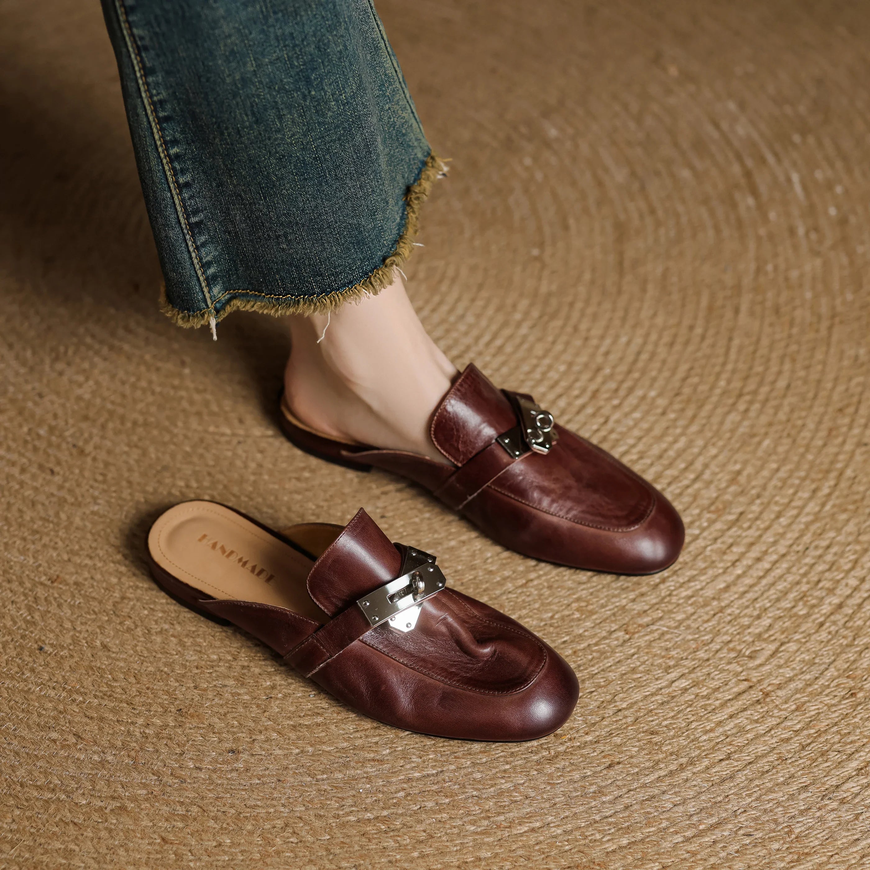 Paloma Genuine Leather Mules