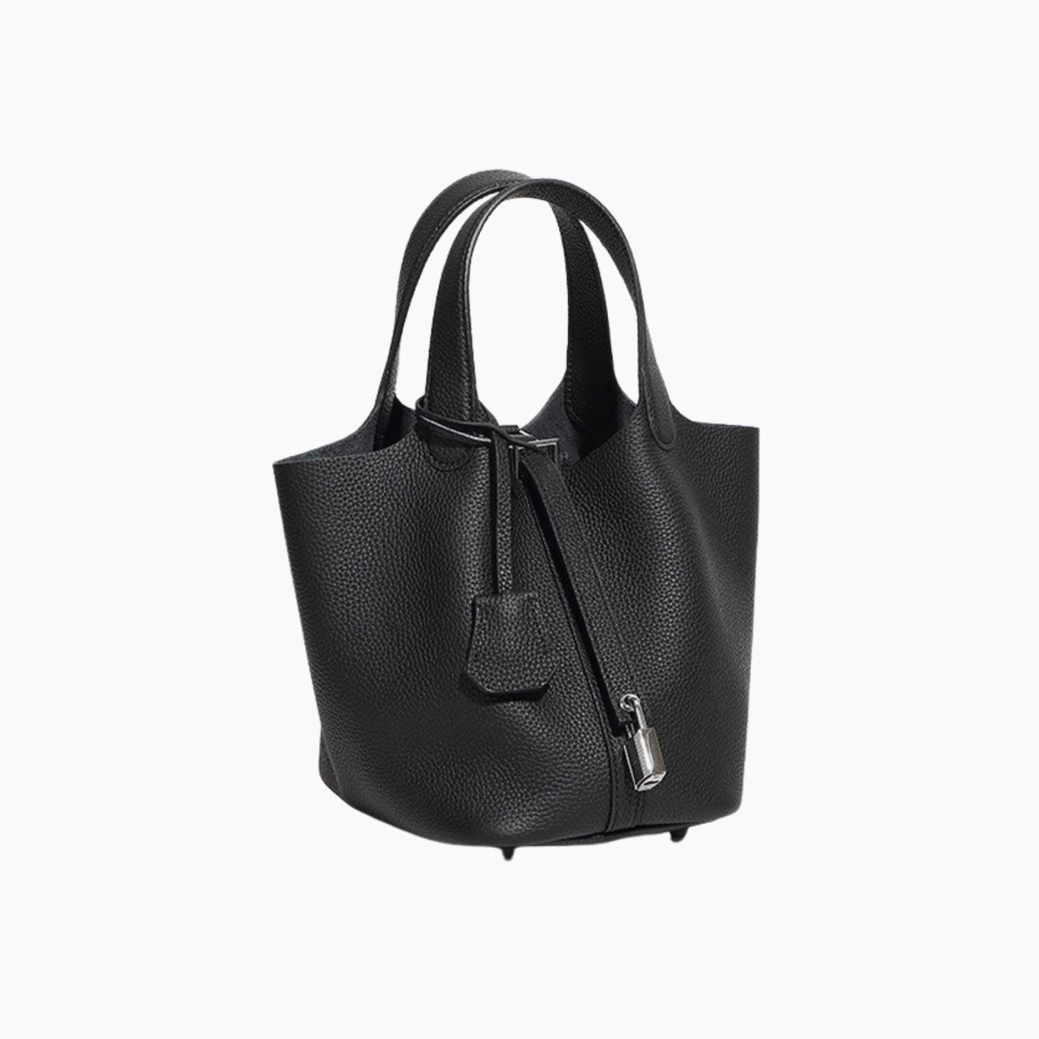 Bellara Genuine Leather Silver Buckle Tote Bag