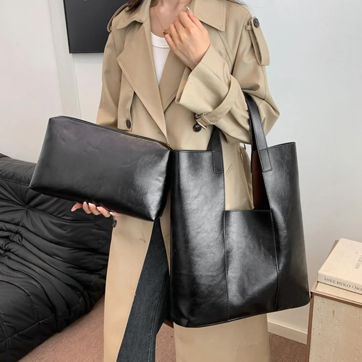 Veloura Tote with clutch Bag