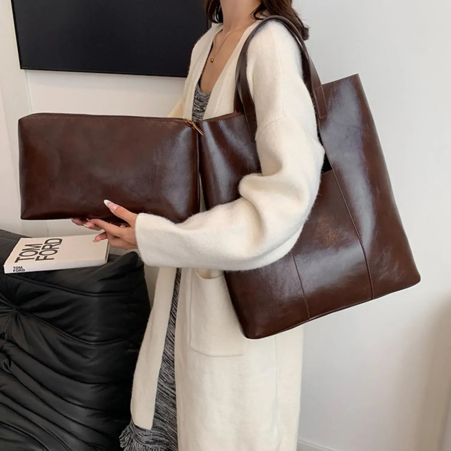 Veloura Tote with clutch Bag